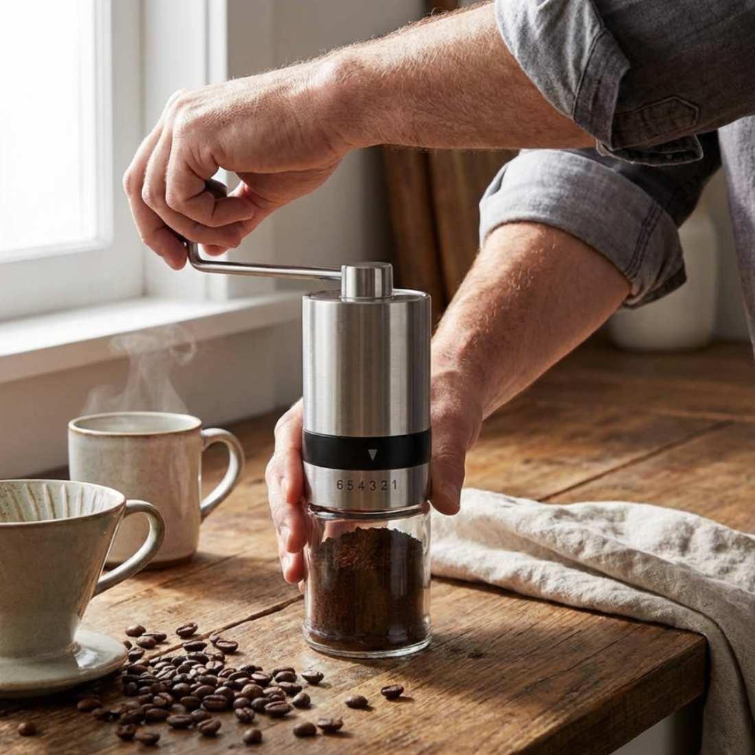 Manual Coffee Grinder - Green to Mean Coffee