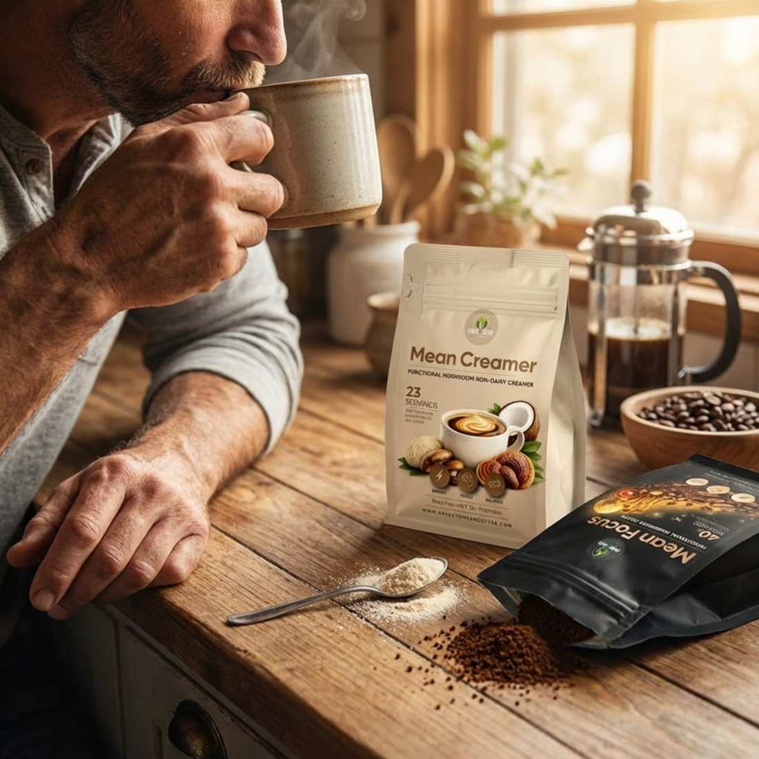 Mean Focus Mushroom Coffee - Green To Mean