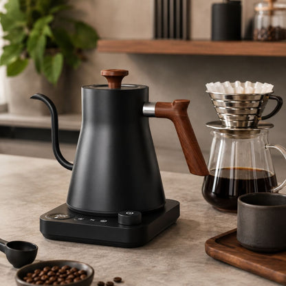 Precision Control Electric Gooseneck Kettle - Green to Mean Coffee